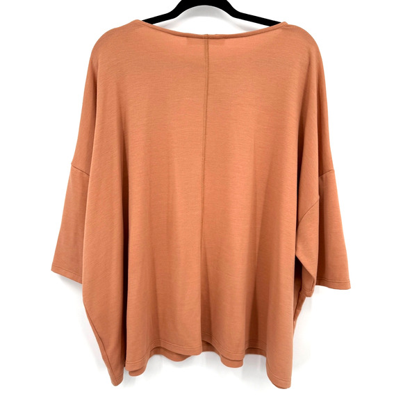 Three Bird Nest Top Women's M Made in USA Terra Cotta Minimalist Southwestern - Picture 4 of 7